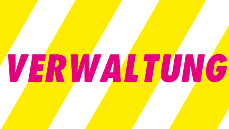 Schriftzug Verwaltung